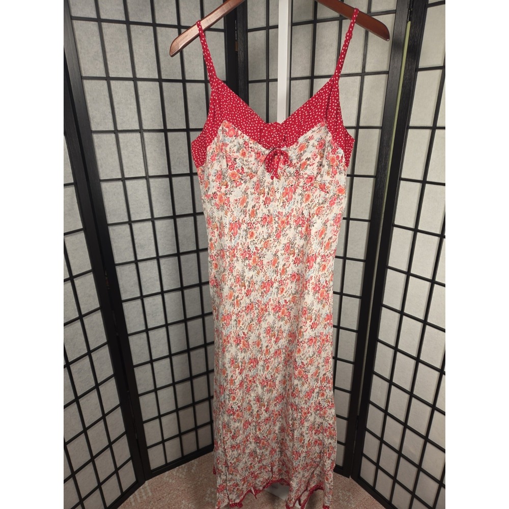 VTG Newport News Size 18‎ Slip PolkaDot Floral Retro Dress